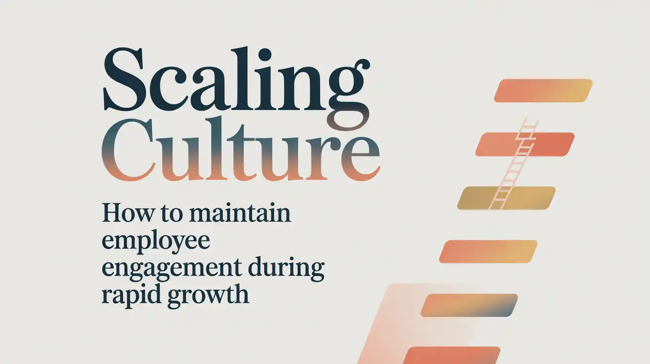 Scaling Culture: How to Maintain Employee Engagement During Rapid Growth