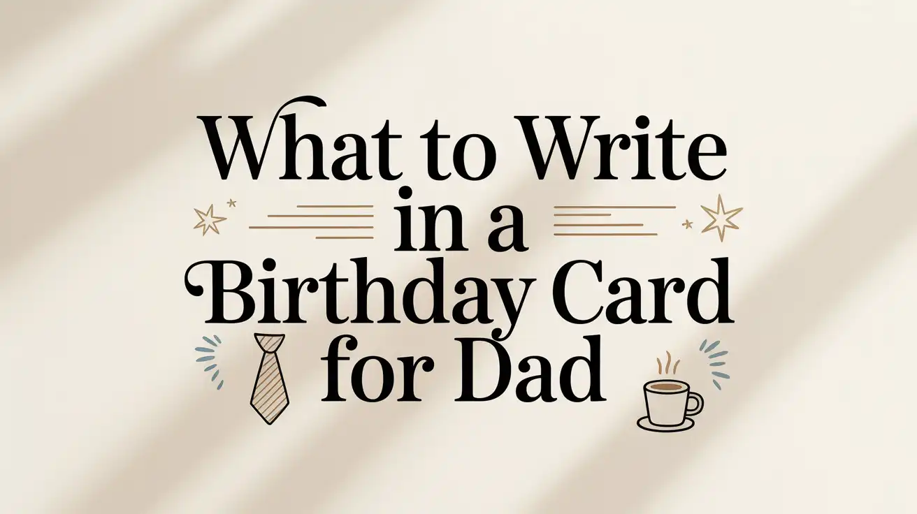 What to Write in a Birthday Card for Dad