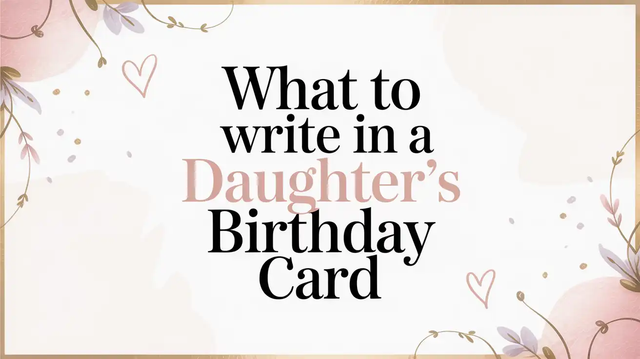 What to Write in a Daughter’s Birthday Card: 50 Message Ideas