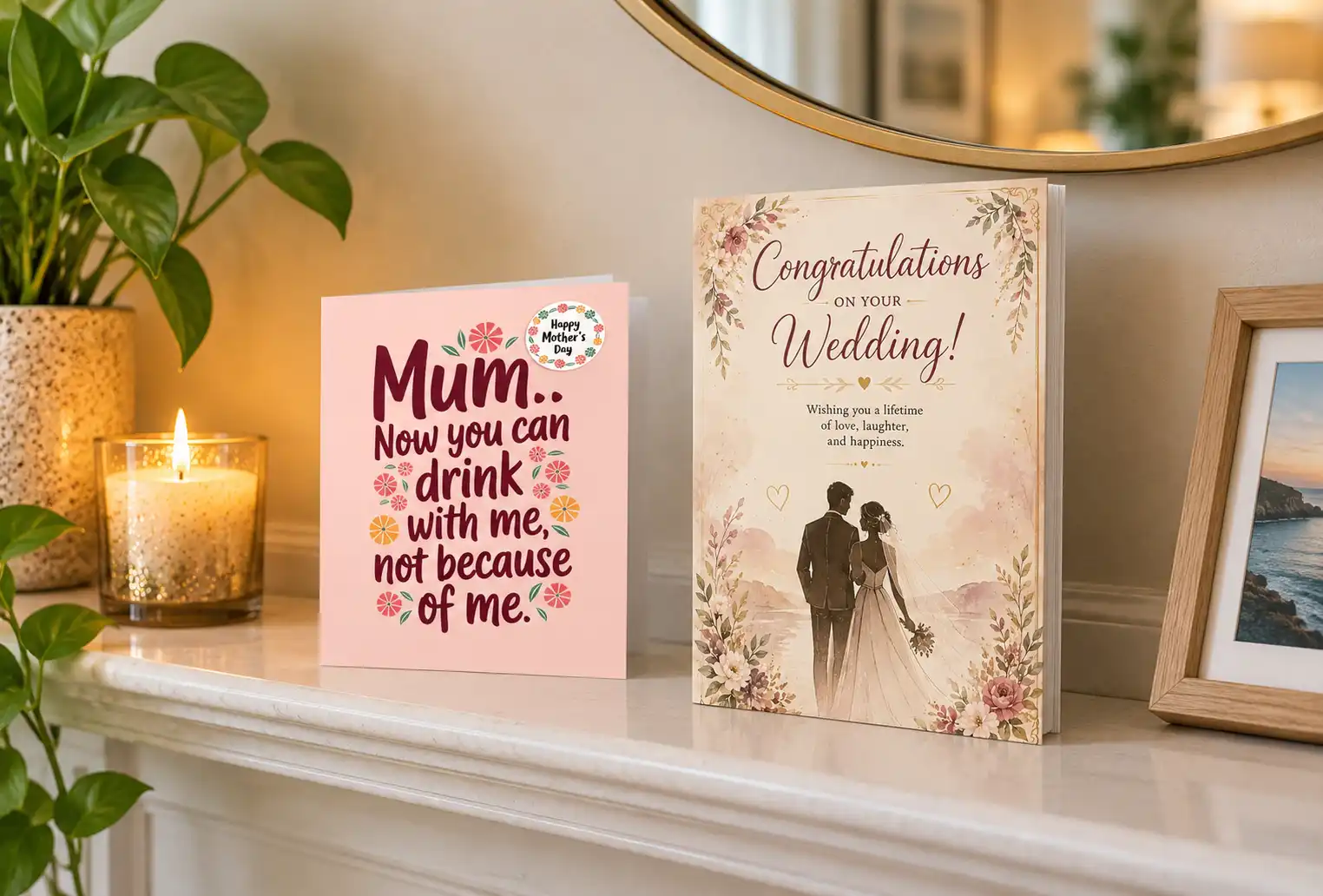 Printed group card and keepsake book
